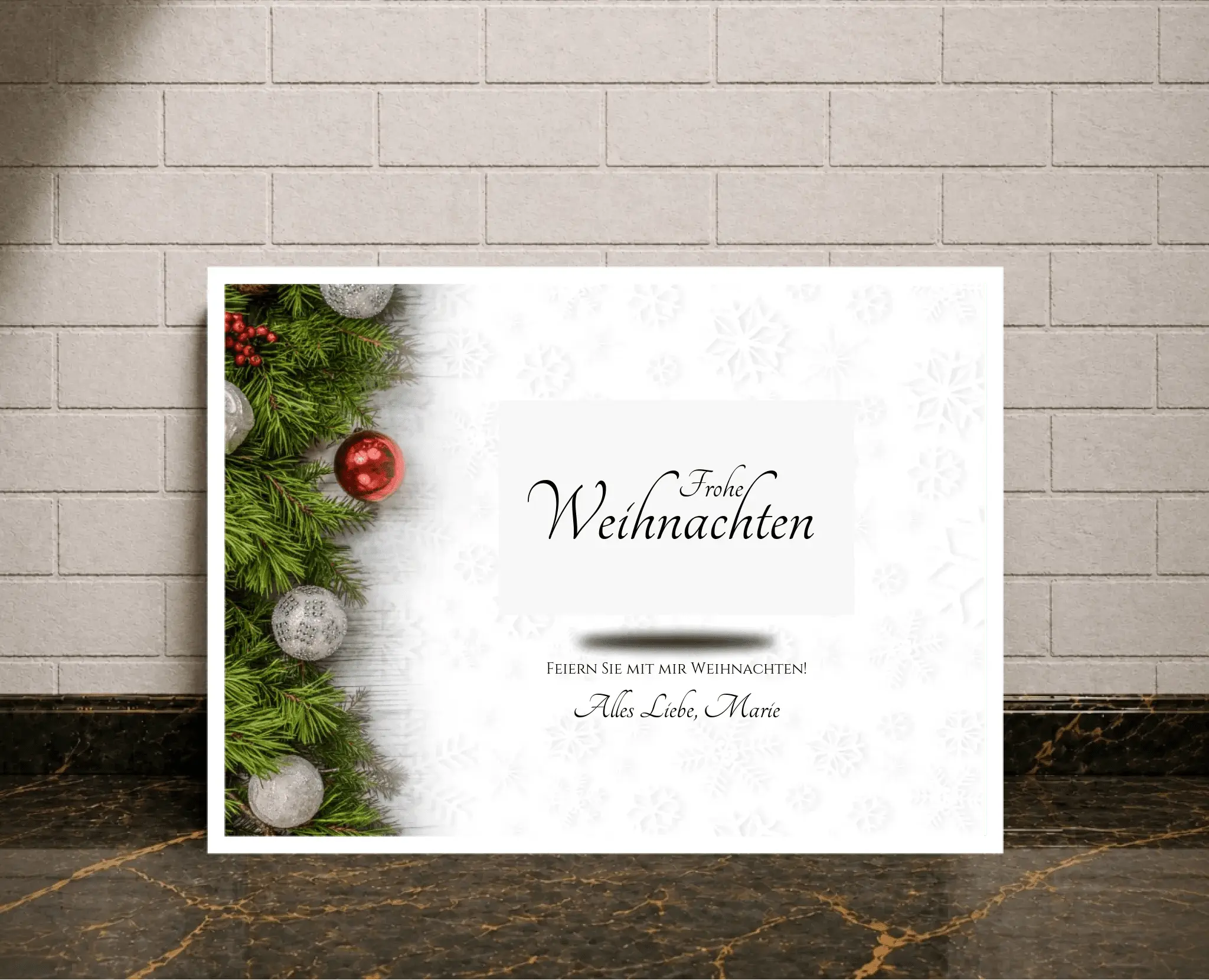 Personalisiertes Poster - Weihnachten - liebehier