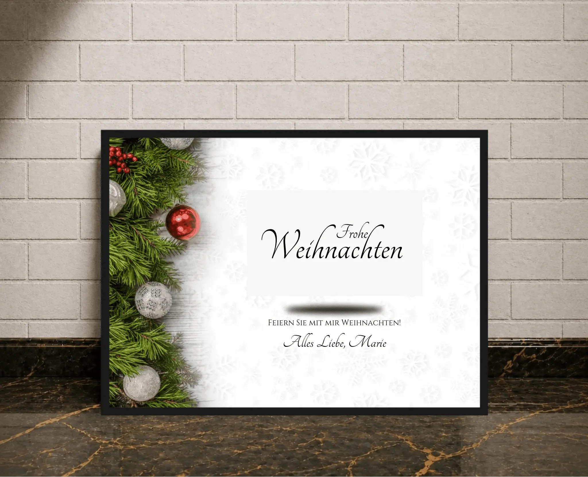 Personalisiertes Poster - Weihnachten - liebehier