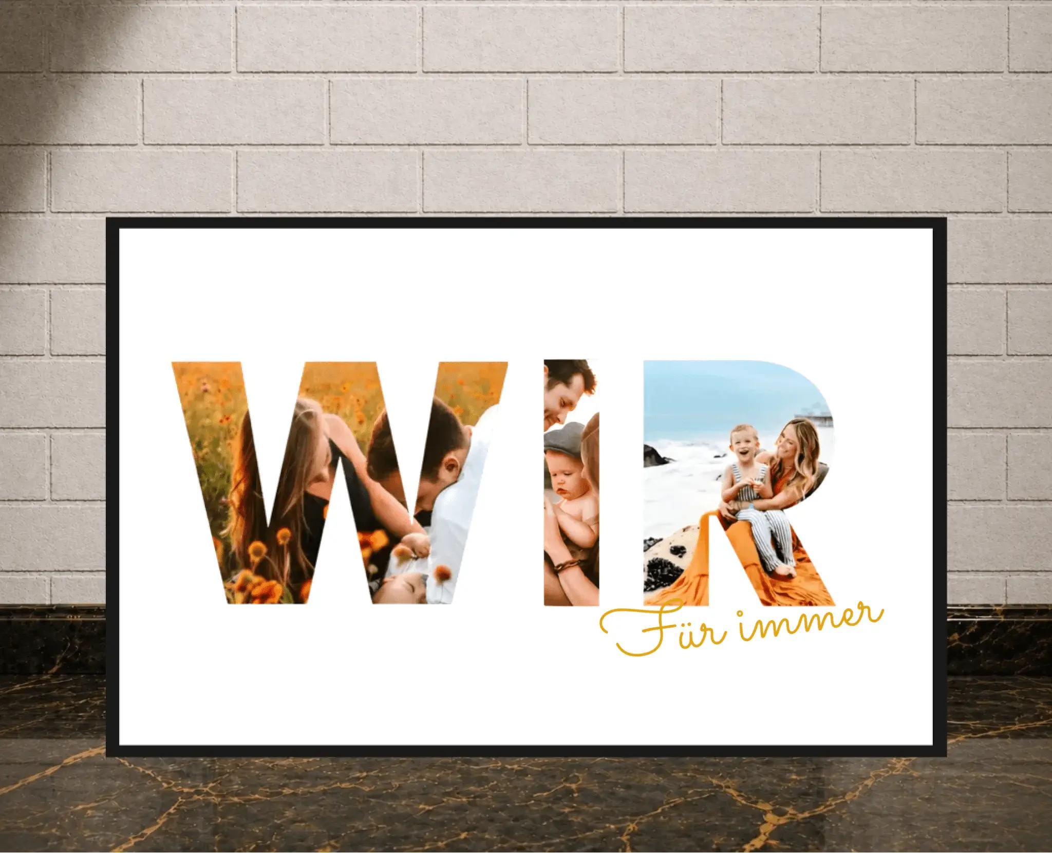Personalisiertes Poster - Wir - liebehier