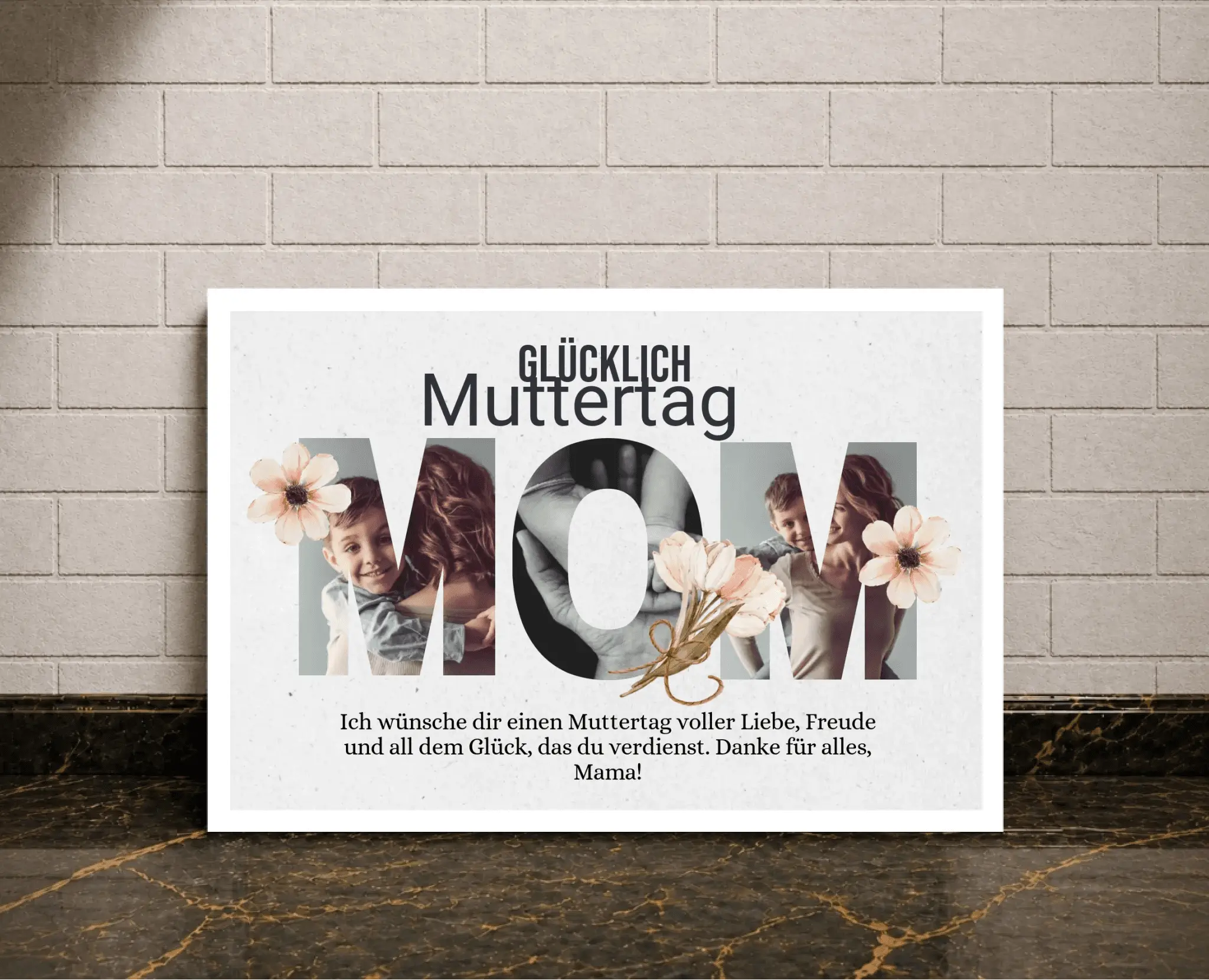 Personalisiertes Poster – Zum Muttertag - liebehier